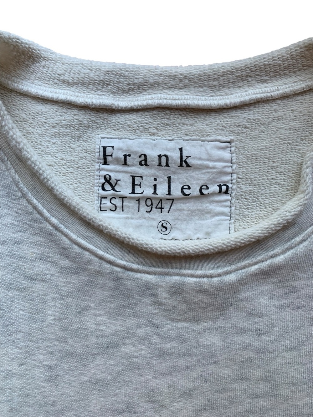 Frank & Eileen ANNA Triple Fleece Capelet Sweatshirt Light Heather Gray Small - Picture 10 of 10